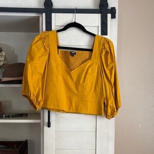 Express Mustard Yellow Women's Blouse